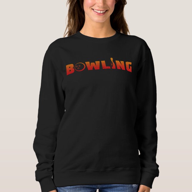 Sudadera Bowling Tees  Bowling Balls  Graphic (Anverso)