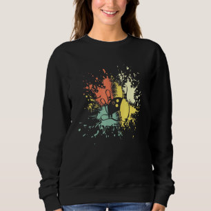 Sudadera Bowling Vintage Retro Bowlers Hombres Mujeres Te