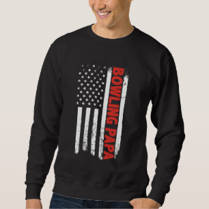 Sudadera BOWLLING PAPA Sports Dad entrenador bandera de Est