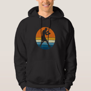 Sudadera Boxeador de atardecer retro retro vintage de boxeo