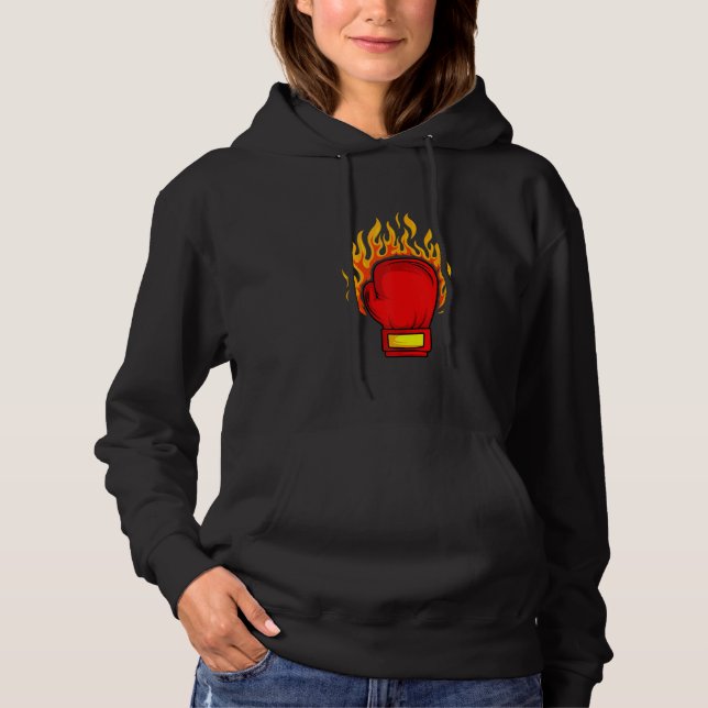 Sudadera Boxeador de boxeo entrenador de boxeo de combate d (Anverso)