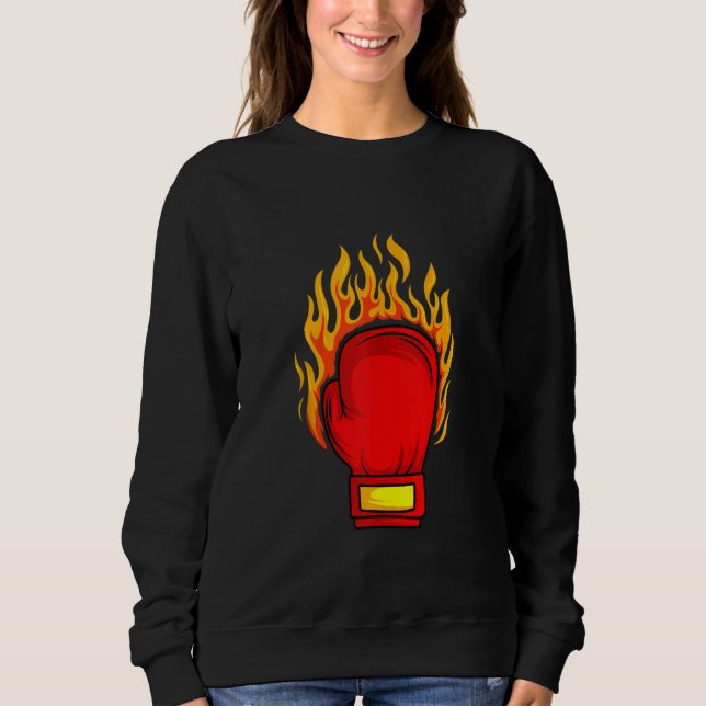 Sudadera Boxeador de boxeo entrenador de boxeo de combate d (Anverso)