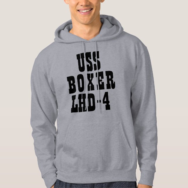 SUDADERA BOXEADOR DE USS (LHD-4) (Anverso)