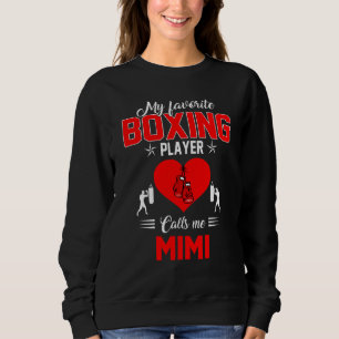 Sudadera Boxeador favorito me llama Día de la Madre Mimi