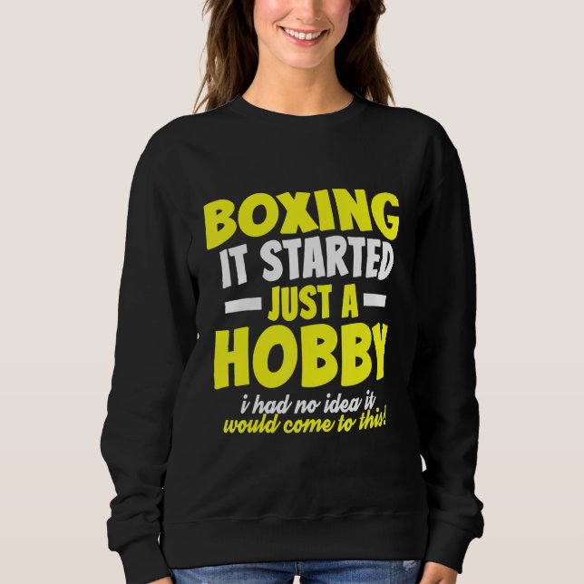 Sudadera Boxeador inofensivo de boxeo papá (Anverso)