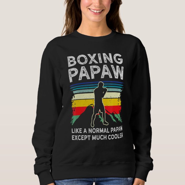Sudadera Boxeador Papaw Retr De Boxeo Para Hombres O Deport (Anverso)