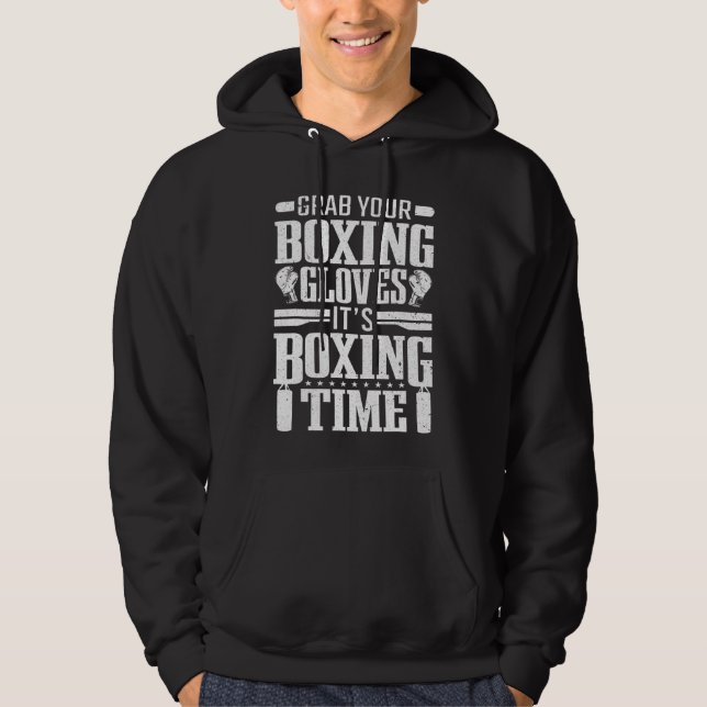 Sudadera Boxeo De Boxeo Agarra Tus Guantes De Boxeo (Anverso)