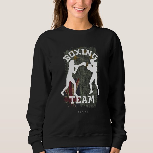 Sudadera Boxeo Femenino Tuvalu Deportes de Combate Boxeo Lu (Anverso)