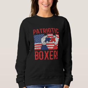 Sudadera Boxeo Patriótico Estadounidense