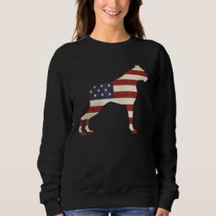 Sudadera Boxer 4 De Julio Hombres Mujeres Usa Perro Bandera