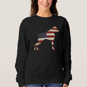 Sudadera Boxer 4 De Julio Hombres Mujeres Usa Perro Bandera