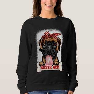 Sudadera Boxer con sangre Mamá Día de la Madre Perro con le