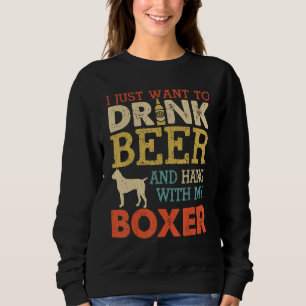 Sudadera Boxer Dad Bebe Cerveza Colgada Con Perro Hombres G