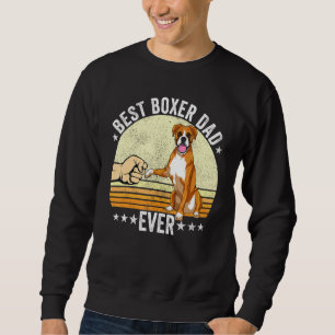 Sudadera Boxer Dad Dog Boxer Dog Apparet Retro Sunset Para