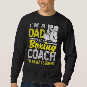 Sudadera Boxer Daddy entrenó a los padres el día en que soy