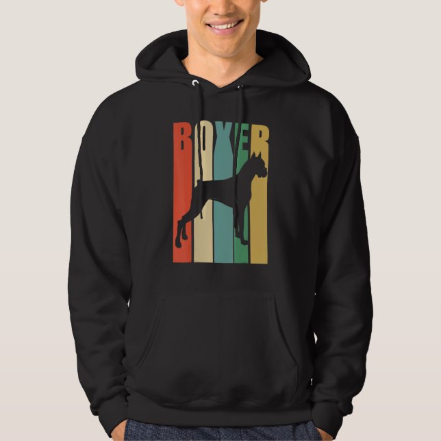 Sudadera Boxer Dog Boxer Dog Retro (Anverso)