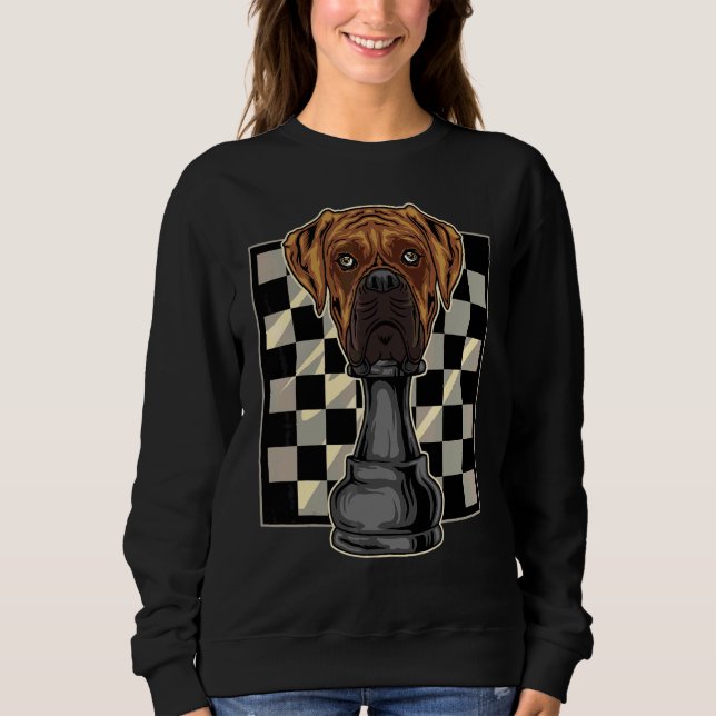 Sudadera Boxer Dog Chess (Anverso)