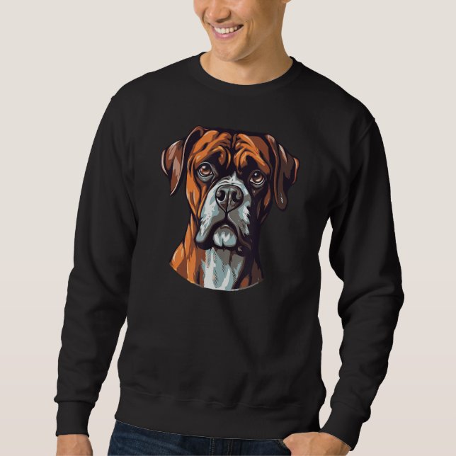 Sudadera Boxer Dog Cute Breed  Pet Boxer Dog (Anverso)