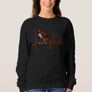 Sudadera Boxer Dog Heartbeat EKG Pulso Mis Perros Son Mi Ta
