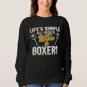 Sudadera Boxer Dog Lover Cómico De Perro Que Dice Cita De P