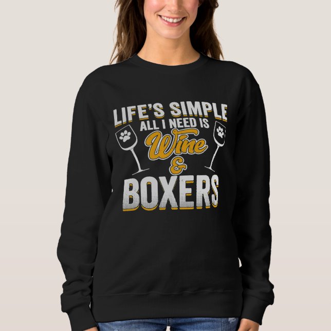 Sudadera Boxer Dog Lover Cómico De Perro Que Dice Cita De P (Anverso)