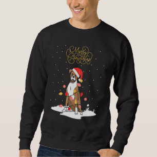 Sudadera Boxer Dog Merry Christmas Xmas German Boxer Christ