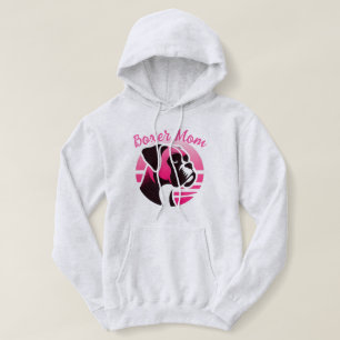 Sudadera Boxer Dog Mom in Pink
