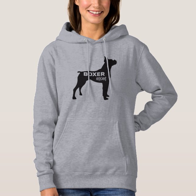 Sudadera Boxer Dog Mom Regalos Para Ella (Anverso)