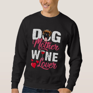 Sudadera Boxer Dog Mother Wine