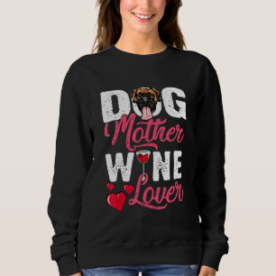 Sudadera Boxer Dog Mother Wine