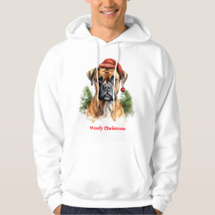 Sudadera Boxer Dog Navidades X-Mas regalo de deseo Woofy Ch
