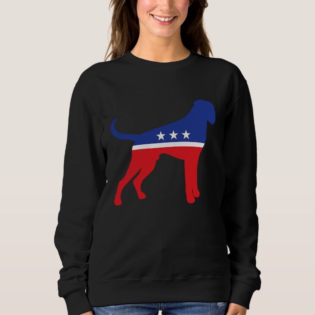 Sudadera Boxer Dog  Political Symbol Election Mascot (Anverso)