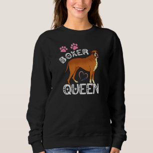 Sudadera Boxer Dog Queen Boxer Dueño De Perro Mascota Cacho