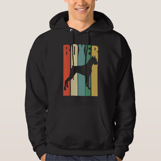 Sudadera Boxer Dog Retro (Anverso)
