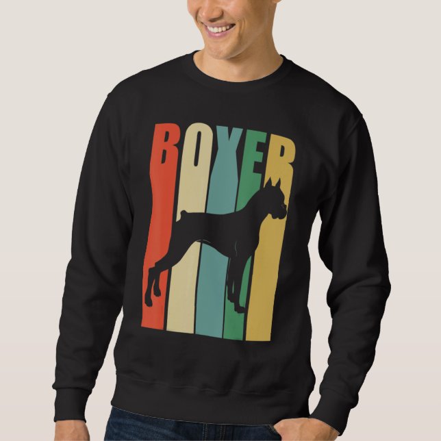 Sudadera Boxer Dog Retro (Anverso)
