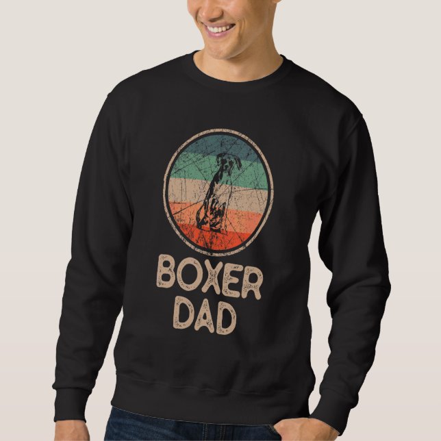 Sudadera Boxer Dog Vintage Boxer Dad (Anverso)