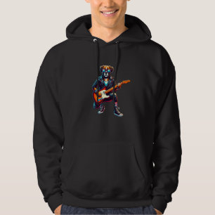 Sudadera Boxer Guitarra Eléctrica Graciosa Banda de Perro