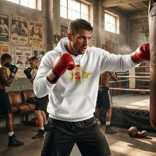 Sudadera Boxer infantil con guantes y pantalones cortos roj