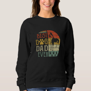 Sudadera Boxer mejor perro papá jamás viejo retro del día d