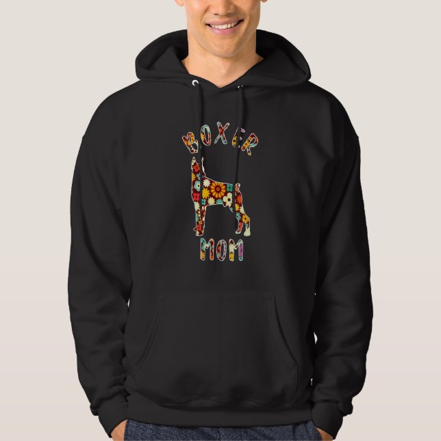 Sudadera Boxer Mom Boxer Mama Dog Mom Funny Boxer Owner (Anverso)