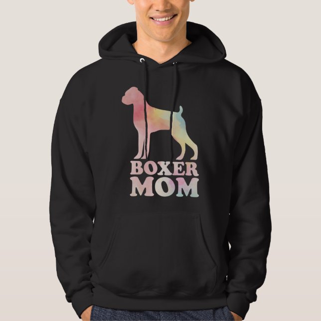 Sudadera Boxer Mom Colorful Boxer  Dog Mom Mothers Day (Anverso)