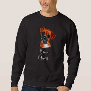 Sudadera Boxer Mom Cute Puppy Perro Dueño De Boxer Perro