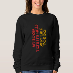 Sudadera Boxer Mom Dad Funny Dog Lover Regalo Hombres Mujer