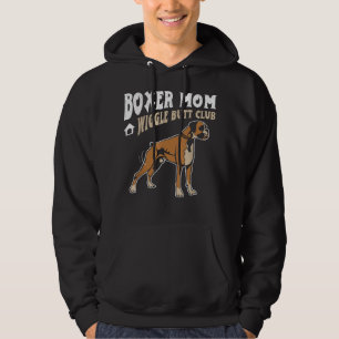 Sudadera Boxer Mom Wiggle Butt Club diseño Boxer Dog