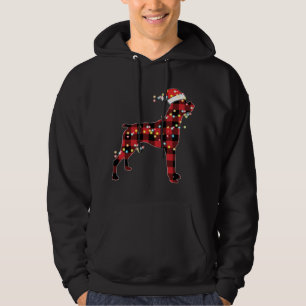 Sudadera Boxer Navidades de Perro Red Plaid Buffalo Pajamas