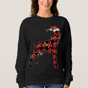 Sudadera Boxer Navidades de Perro Red Plaid Buffalo Pajamas