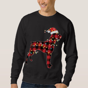 Sudadera Boxer Navidades de Perro Red Plaid Buffalo Pajamas
