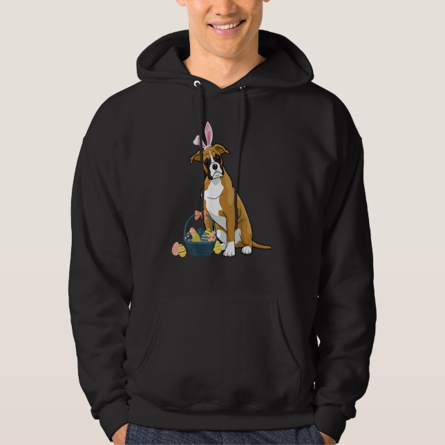 Sudadera Boxer Perro Guapo Perro Cute Conejo Perro (Anverso)