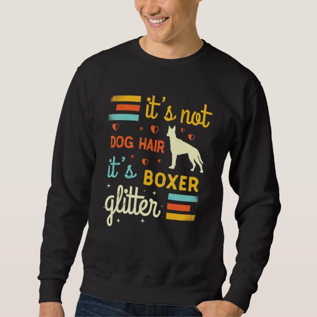 Sudadera Boxer Perro Perro Cabello de pelo de perro Mascota (Anverso)