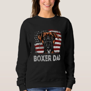 Sudadera Boxer Retro del 4 de Julio para Hombre Bandera Ame